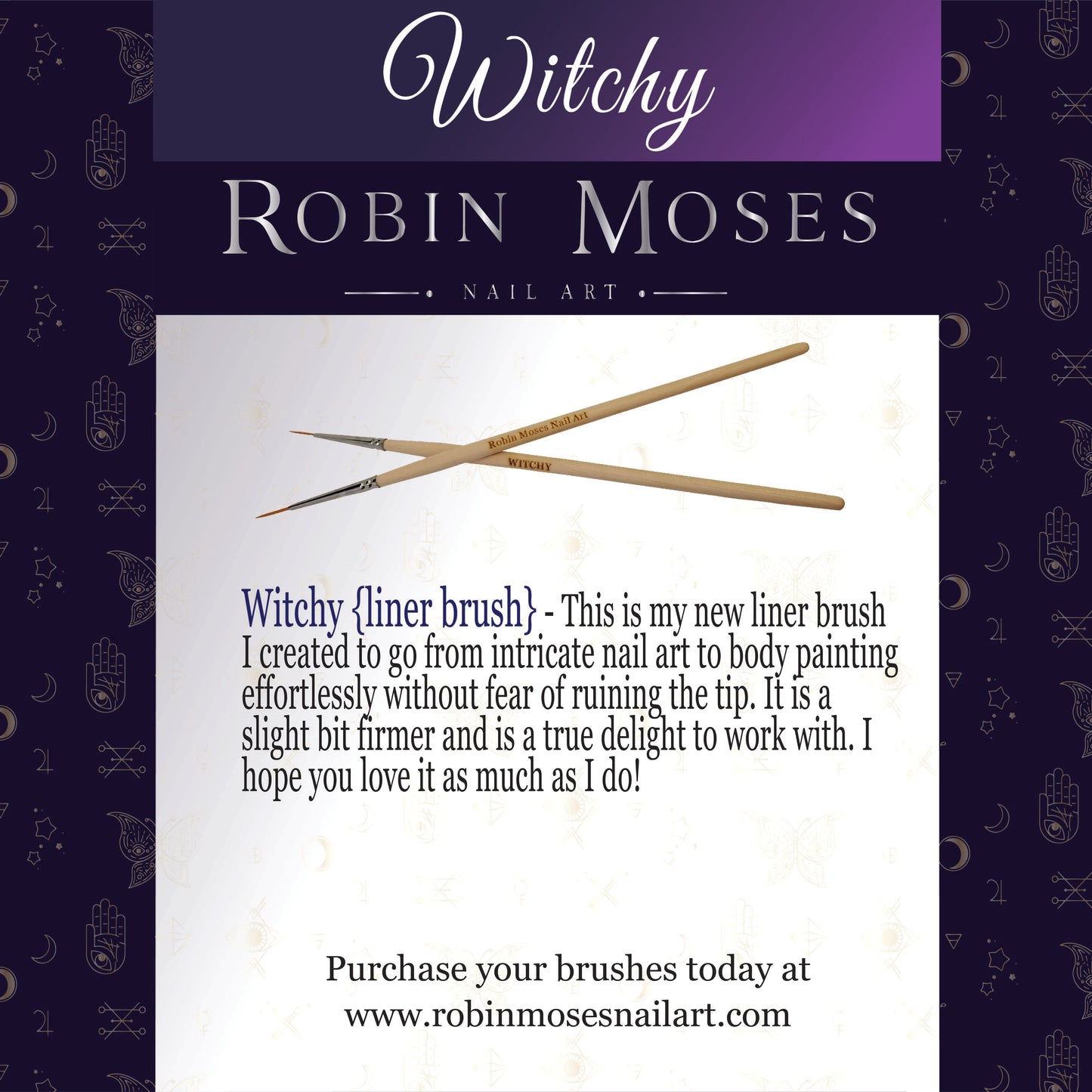 The Witchy Robin Moses Nail Art Brush