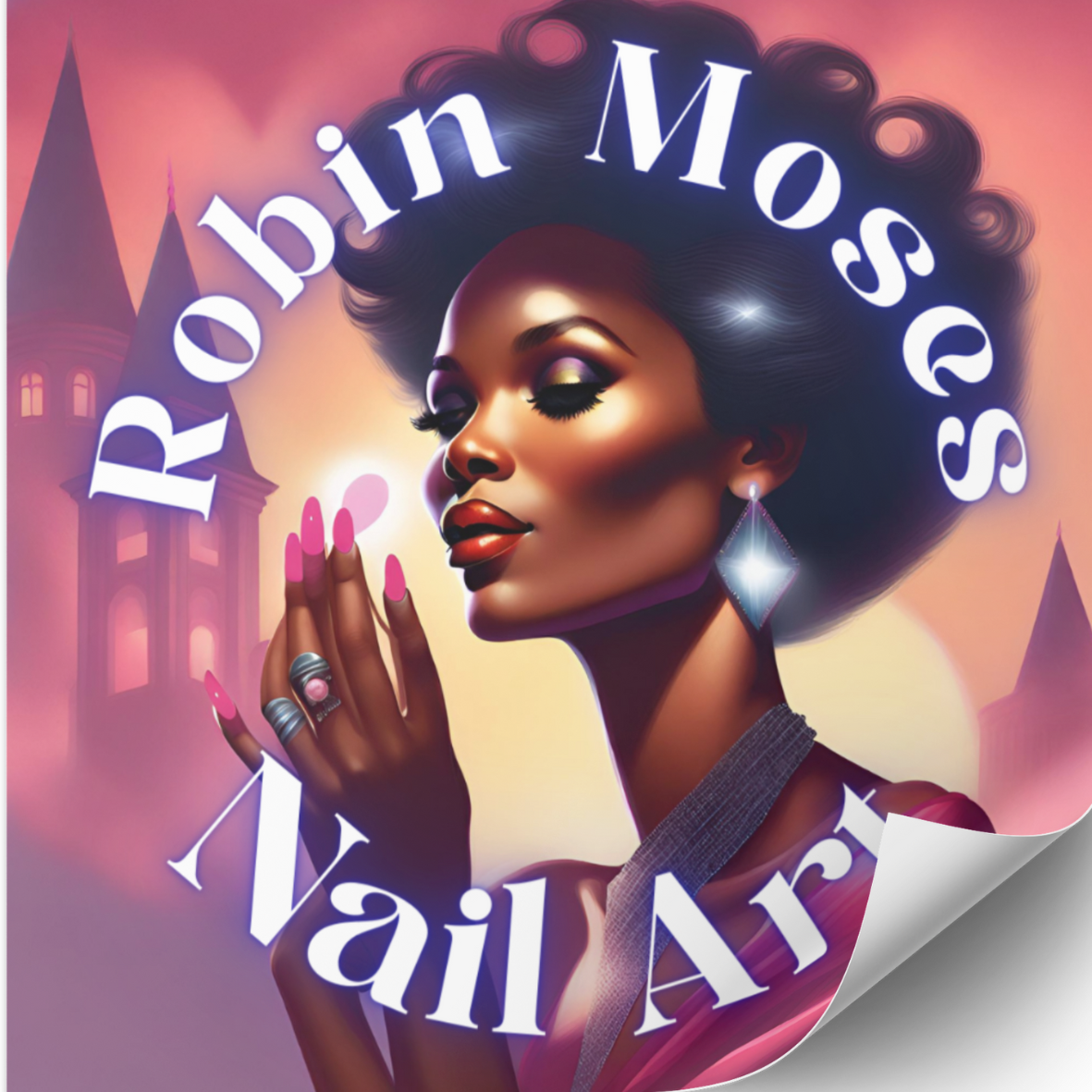 Limited Edition Valentine's Day Sticker #3 by Robin Moses Nail Art